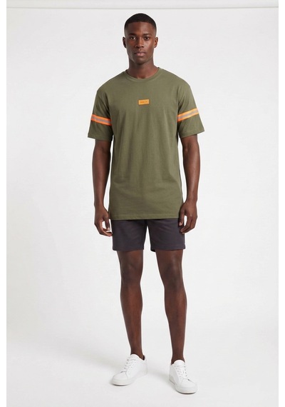 Blow Up Future Gen Logo's Haki Oversize Erkek T-shirt 141590 Siyah