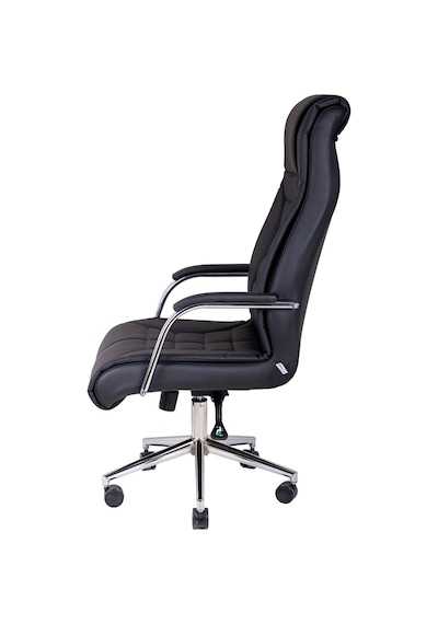 Brs Siyah Deri Makam Koltuğu Yönetici Koltuğu Ofis Koltuğu Büro Koltuğu Siyah