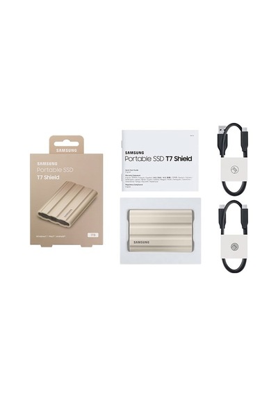 Samsung T7 1tb Usb 3.2 Gen 2 Type-c Bej Shield