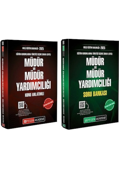 Pegem 2025 Meb Ekys Müdür Ve Yardımcılığı Konu + Soru Bankası 2 Li Set Pegem Akademi Yayınları