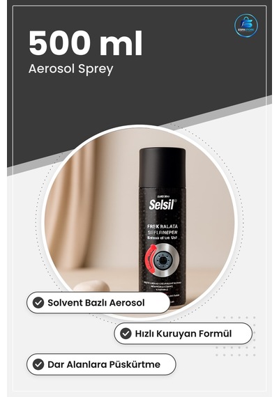 Fren Balata Temizleyici Sprey 500 Ml Disk Kampana Metal Yüzey Yağ