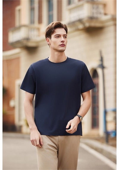 New Performance Premium Basic T-shirt 67.1% Naylon 22.0% Pamuk 10.9% Spandex Lacivert