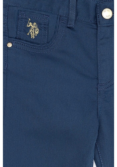 U.S. Polo Assn. Kız Çocuk Kanvas Pantolon 50256600-vr028 Çok Renkli
