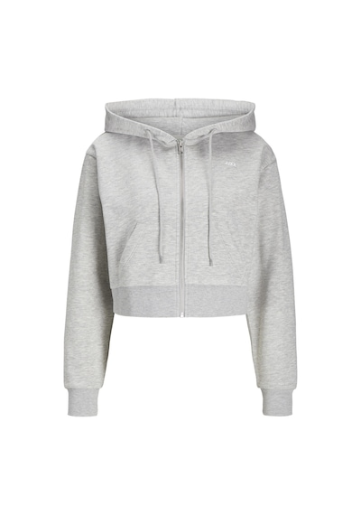 Jack & Jones Kadın Logo Baskılı Fermuarlı Sweatshirt - Alfa - 12258450 Light Grey Melange Açık Gri Melanj Jack & Jones Kadın Logo Baskılı Fermuarlı Sweatshirt - Alfa - 12258450 Light Grey Melange Açık Gri Melanj
