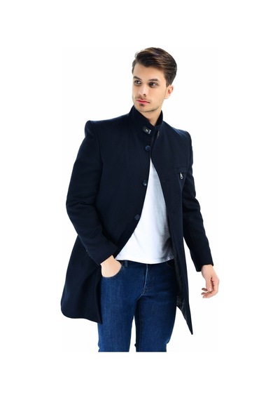 Plt8367 Dewberry Erkek Palto-Lacivert
