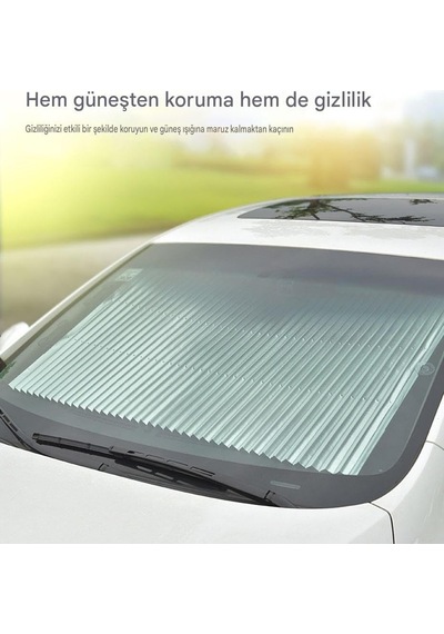 Vantuzlu Araç İçi Güneşlik Perdesi, Akordeon Katlanır Oto Cam Güneşliği, Isı Engelleyici Otomatik Kapanan Araba Yan Ve Arka Cam Perdesi