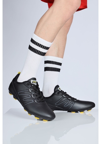Jump 28524 Siyah Çim Halı Saha Krampon Futbol Ayakkabısı