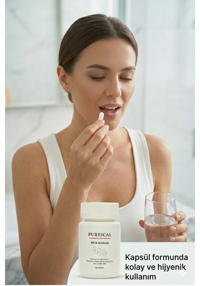 Pureıcal Beta Glukan Çin Geveni Karamürver Ekinezya Zencefil Resveratrol Çinko D Vitamini 30 Kapsül