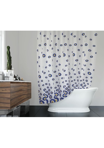 Zethome Günce Banyo Duş Perdesi 3795 Çift Kanat 2X100X200 Çok Renkli