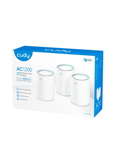Cudy M1300 5/2.4ghz 867/300mbps,pptp/l2tp/openvpn/wireguard/ıpsecvpn,4dahili Anten,wi-fi Mesh Router 3 Adet