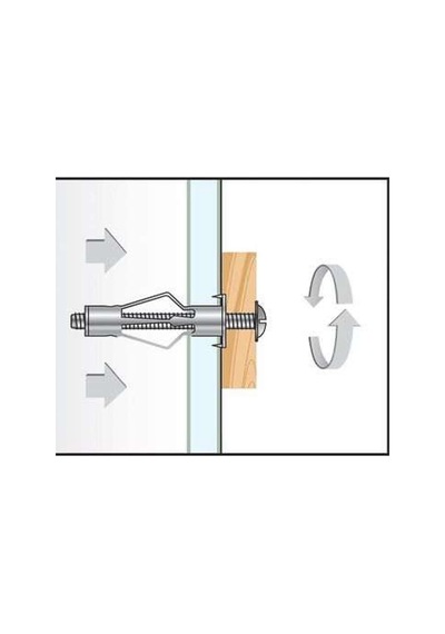 Çelik Alçıpan Ve Boşluk Dübel Frt Tuğla Paraşüt Duvar Bims 3x46 Metal 5 Adet