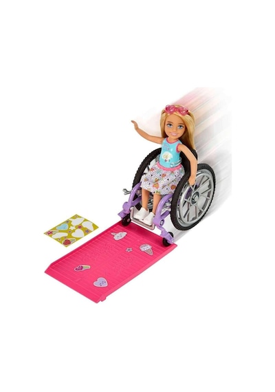 Barbie Chelsea Bebek Ve Tekerlekli Sandalyesi Hgp29