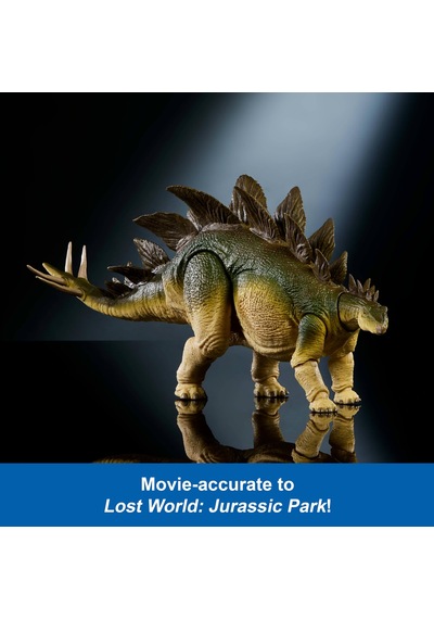 Mattel Jurassic World Hammond Collection Aksiyon Figürü, Unutulmuş Dünya Jurassic Park Stegosaurus, Ekstra Büyük Herbivor Dinozor Oyuncağı, Jch08
