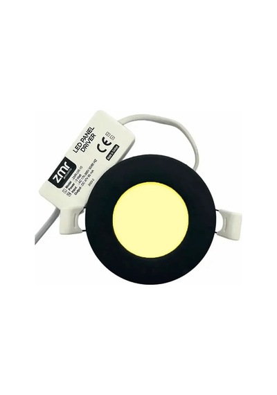 3w Siyah Kasa Sıvaaltı Panel Led Armatür 3000k Günışığı 255 Lümen 230v Ip20 Led Panel
