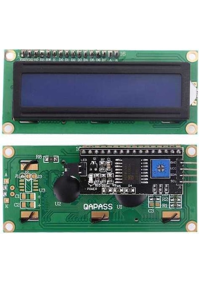 2X16 Mavi Lcd Display I2C Modüllü