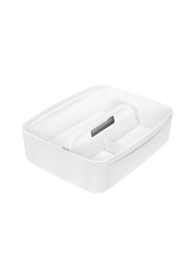 Leitz Mybox Kulplu Geniş Düzenleme Aparatı, Plastik, Beyaz, 53220001 Genel