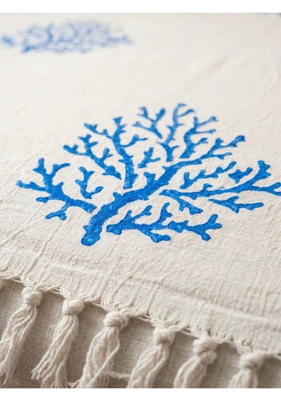 Tree Of Life Dekoratif Örtü 240 X 260 Cm Sarı