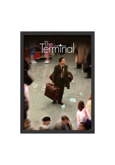 The Terminal Siyah Ahşap Çerçeveli Poster, Dekoratif Film Duvar Tablosu