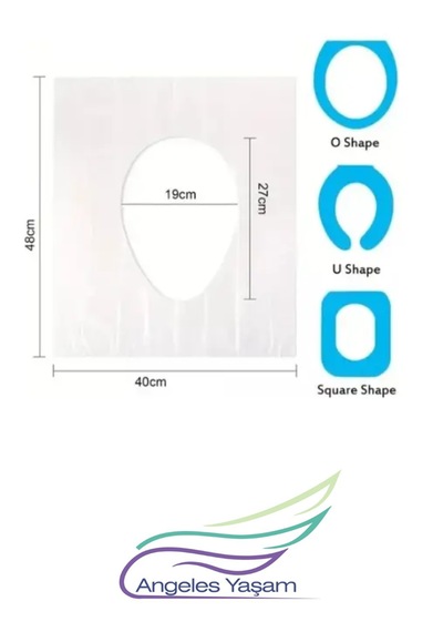 Angeles Yaşam Klozet Örtüsü 50 Li Paket