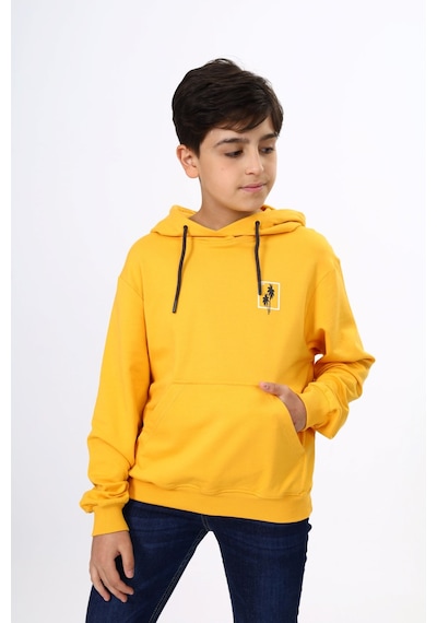Toontoy Kids Toontoy Erkek Çocuk Relax Fit Kapüşonlu Cepli Hafif Düşük Omuz Baskılı Sweatshirt - 2 İplik Hardal Toontoy Kids Toontoy Erkek Çocuk Relax Fit Kapüşonlu Cepli Hafif Düşük Omuz Baskılı Sweatshirt - 2 İplik Hardal