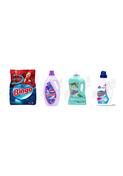 Bingo Renkliler 4kg + Soft Yumuşatıcı 3l + Yüzey Tem. Fresh 2.5 Lt + Amber Sıvı Det. 1755 Ml 4'lü Set Diğer