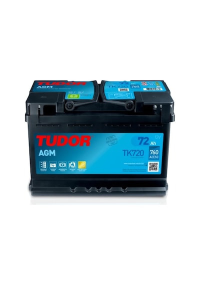 Tk720 - 12v 72ah Start Stop Agm L3 278 175 190 - Tudor