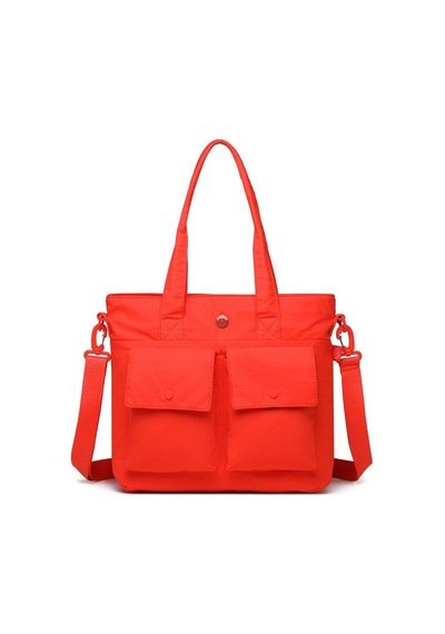 Smart Bags Mikro Poly Kumaş Büyük Boy Kadın Omuz Çantası 3345 Turuncu