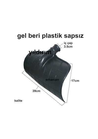 Gelberi Gel Beri Plastik Sapsız Ahır Küreği Çekme Aparat