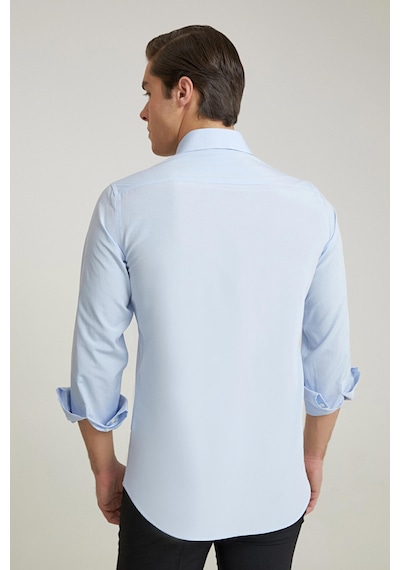 D'S Damat Ds Damat Slim Fit Mavi Düz Easy Iron Gömlek 2he02trkr139m Mavi