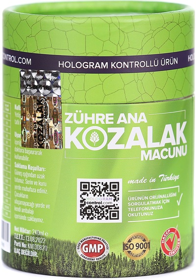 Zühre Ana Çam Kozalak Macunu 20 Günlük Kullanım Hologramlı 2 Kutu