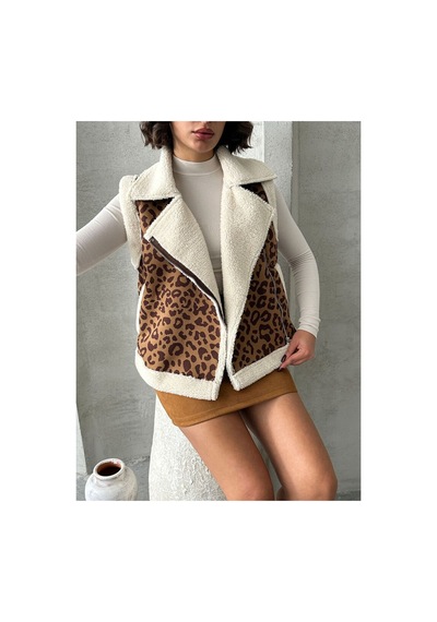 Verymoda Peluş Yelek Vmf1828 Kamel Kahve