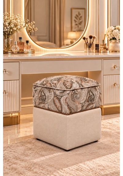 Şahzar Premium Desenli Kare Puf 40x40x48 Cm Lüks Dekoratif Puf, Paisley Desenli, Gold Boncuk Detaylı Çok Amaçlı Puf Ekru Desenli - 936695820 Ekru Desenli Şahzar Premium Desenli Kare Puf 40x40x48 Cm Lüks Dekoratif Puf, Paisley Desenli, Gold Boncuk Detaylı Çok Amaçlı Puf Ekru Desenli - 936695820 Ekru Desenli