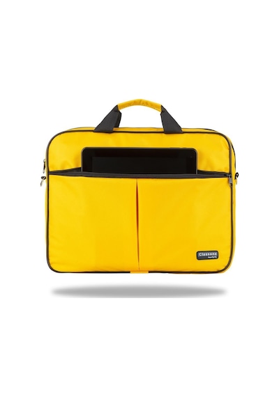 Classone Wtx308 Wtxpro Serisi 15.6 İnch Su Geçirmez Kumaş Apple Uyumlu MacBook , Laptop , Notebook El Çantası- Sarı
