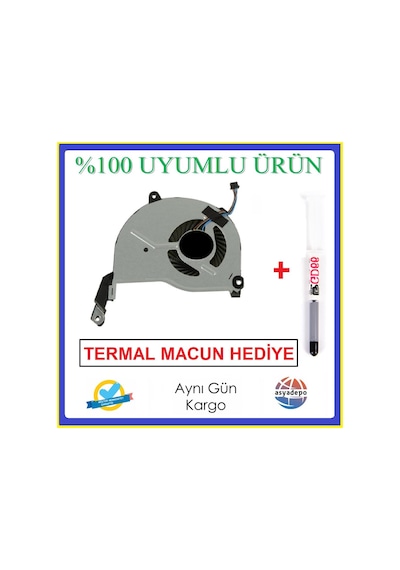 HP Uyumlu Dfs531105Mc0T Ffq9 Fan Cpu İşlemci Fanı