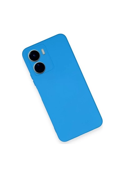 Newface Vivo Y16 Kılıf Nano İçi Kadife Silikon - Mavi
