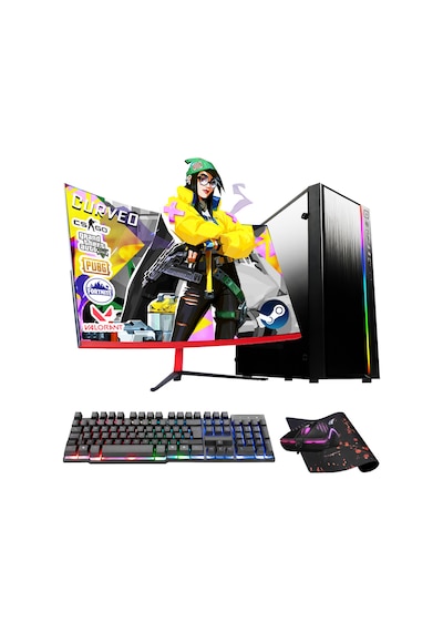 Ramtech RK-109 i5-3470 16 GB 256 GB + 500 GB 23.8" Free Dos FHD Masaüstü Oyuncu Bilgisayarı