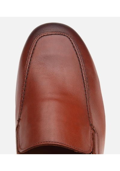Hotiç Erkek Deri Taba Yumuşak Dokulu Klasik Loafer