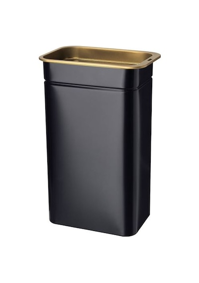 Kapaklı Saklama Kutusu Çay-Kahve Kutusu Modern Ikea 11X7X20 Cm Si Siyah