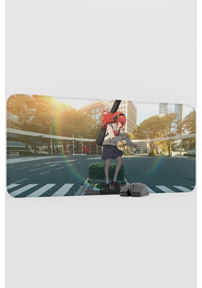 Bochi The Rock Anime V3 - 90x40 Xxl Gaming Kauçuk Kaymaz Taban Mouse Pad Fare Altlığı