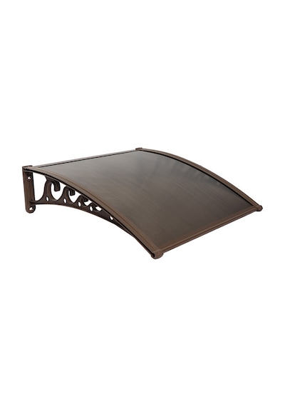 Pratik Sundurma Kapı Pencere Üstü 100x150 Cm Kahve 6 Mm Bronz Levha