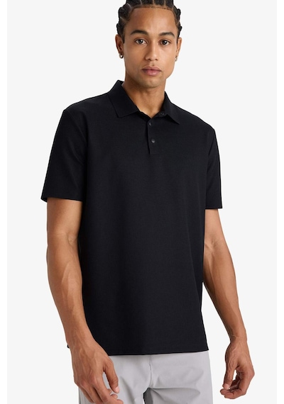Defacto Defactofit Standart Fit Polo Yaka Sporcu Kısa Kollu Tişört E9351ax25aubk81 SIYAH
