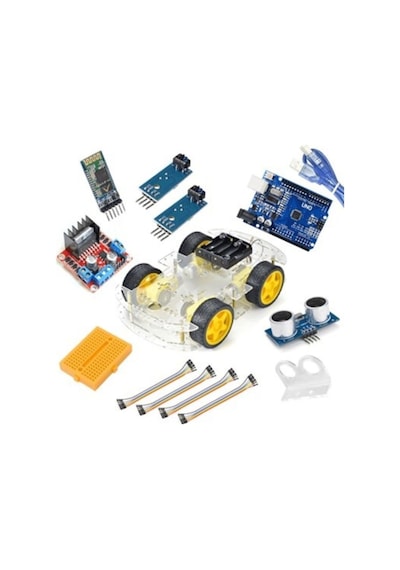Bluetooth Robot Araba Kiti - 4wd