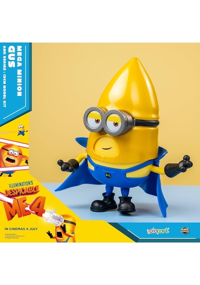 Minion 4 Mega Gus Aksiyon Figürü Değiştirilebilir Yüzler Döner Kafa Hareketli Eklem 13 Cm
