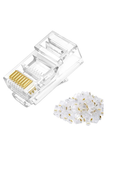Rj45 Cat5/cat6 8p8c Uç 100'lük Poşet Adet: 100 Adet