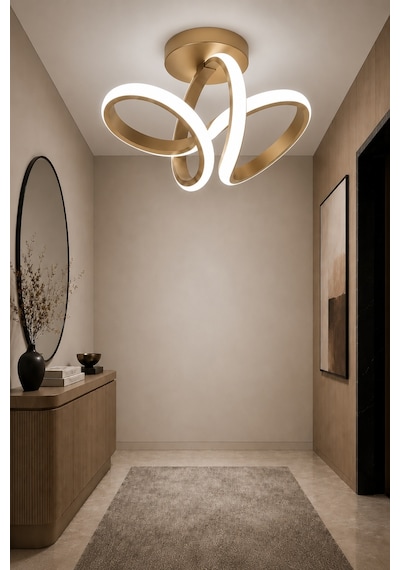Sion Led Plafonyer Avize Beyaz Işık Eskitme