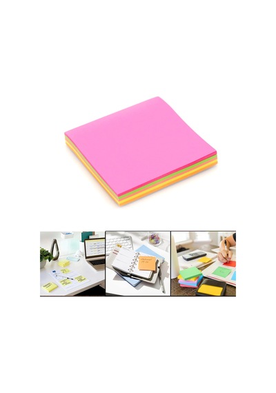 Kare Posit Yapışkanlı Not Kağıdı Pos İt 76x76mm - 5 Renkli