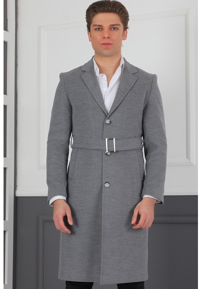 Plt8400 Dewberry Erkek Palto-gri Gri