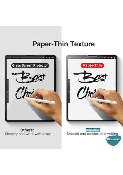 Microsonic Samsung Galaxy Uyumlu Tab S10 Fe Paper Feel Kağıt Dokulu Mat Ekran Koruyucu