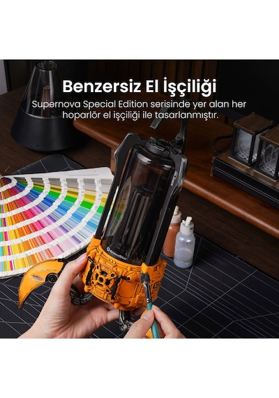 Gravastar Süpernova 25w Bluetooth Hoparlör, Taşınabilir Stereo Ses Bombası, Rgb Işıklı, 2 Adet, Sarı