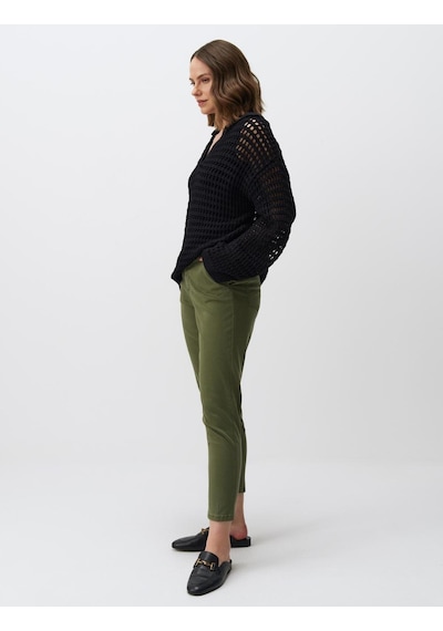 Jimmy Key Haki Normal Paça Cepli Gabardin Pantolon 24spapav2312 Haki